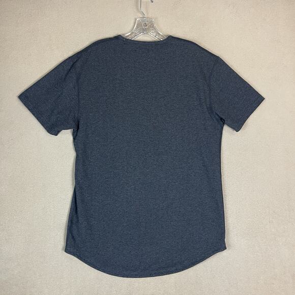 BYLT Basics Shirt Mens L Gray Drop Cut Short Sleeve Stretch Performance‎ Tee - Picture 9 of 10